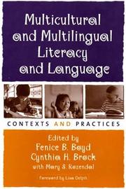 Cover of: Multicultural and Multilingual Literacy and Language: Contexts and Practices (Solving Problems In Teaching Of Literacy)