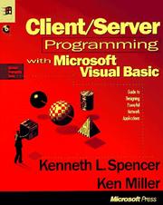 Cover of: Client/server programming with Microsoft Visual Basic