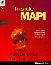 Cover of: Inside MAPI by Irving De la Cruz