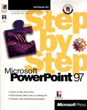 Cover of: Microsoft PowerPoint 97 step by step