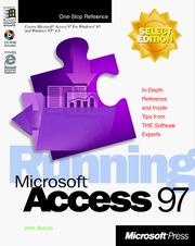 Cover of: Running Microsoft Access 97 by John Viescas