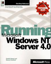 Cover of: Running Microsoft Windows NT server 4.0: the essential guide for administrators, systems engineers, and IS professionals