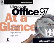 Cover of: Microsoft Office 97 at a glance | 