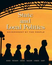 Cover of: State and local politics by James MacGregor Burns ... [et al.].