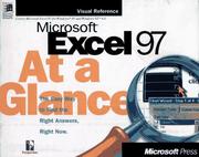 Cover of: Microsoft Excel 97 at a Glance by Inc. Perspection