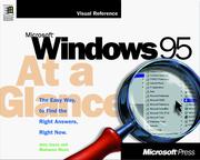 Cover of: Microsoft Windows 95 at a glance: visual reference