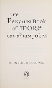 Cover of: The Penguin book of more Canadian jokes | 