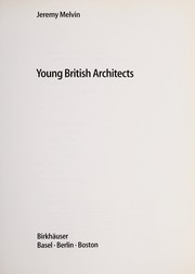 Cover of: Young British architects