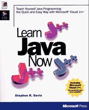 Cover of: Learn Java now