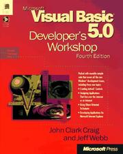 Cover of: Microsoft Visual Basic 5.0 developer's workshop
