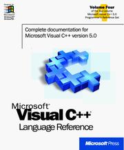 Cover of: Microsoft Visual C++ by Microsoft Corporation