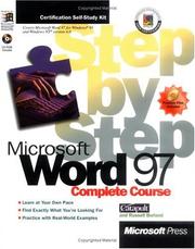 Cover of: Microsoft Word 97: Complete Course : Step by Step (Step By Step Series)
