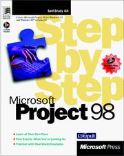 Cover of: Microsoft Project 98 step by step by Catapult.