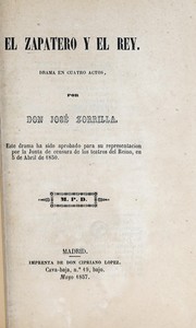 Cover of: El zapatero y el rey: drama en cuatro actos