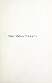 Cover of: The renaissance | Walter Pater