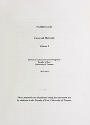 Cover of: Family law | Brenda Cossman