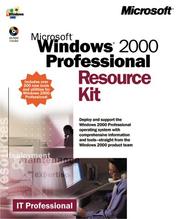 Cover of: Microsoft Windows 2000 Professional Resource Kit by Microsoft Press, Microsoft Press