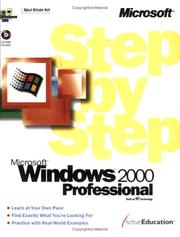 Cover of: Microsoft(r) Windows(r) 2000 Professional Step by Step by ActiveEducation