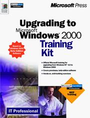 Cover of: Upgrading to Microsoft Windows 2000 Training Kit by Microsoft Corporation
