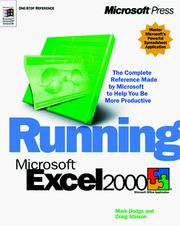 Cover of: Running Microsoft  Excel 2000 (Running)