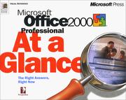 Cover of: Microsoft Office 2000 professional at a glance