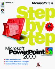 Cover of: Microsoft  PowerPoint 2000 Step by Step by Perspection Inc.