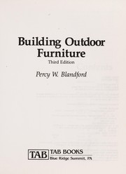 Cover of: Building Outdoor Furniture by Percy W. Blandford