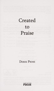 created-to-praise-cover