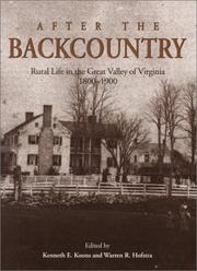 Cover of: After the backcountry by Warren R. Hofstra