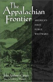 The Appalachian frontier by John Anthony Caruso