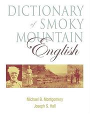 Cover of: Dictionary of Smoky Mountain English