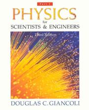 Cover of: Physics for Scientists and Engineers, Pt. 1 (Third Edition) by Douglas C. Giancoli