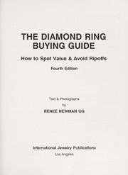Cover of: The diamond ring buying guide: how to spot value & avoid ripoffs