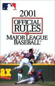 Cover of: Official Rules of Major League Baseball 2001 by MLB Triumph Books