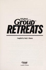 Cover of: More-- group retreats