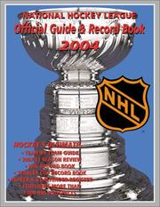 Nhl Official Guide and Record Book 2004 by Dan Diamond