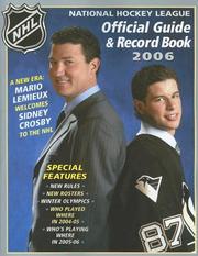 Cover of: The National Hockey League Official Guide & Record Book 2006 (National Hockey League Official Guide and Record Book)