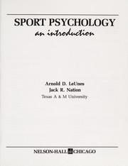 Cover of: Sport psychology | Arnold D. LeUnes