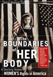 Cover of: Boundaries of Her Body by Debran Rowland