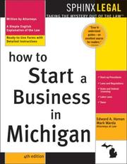 How to start a business in Michigan by Edward A. Haman