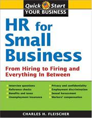 Cover of: HR for small business by Charles H. Fleischer