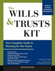 Cover of: "Wills and Trusts Kit: Your Complete Guide to Planning for the Future" (Wills, Estate Planning and Trusts Legal Kit)