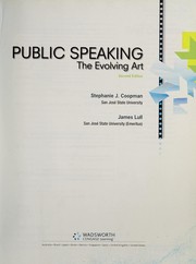 Cover of: Public speaking | Stephanie J. Coopman