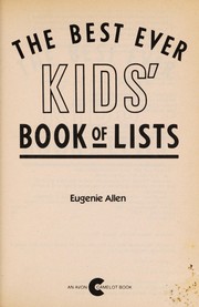 The best ever kids book of lists