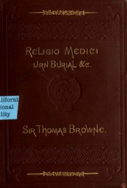 Religio medici by Thomas Browne