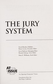 Cover of: The jury system | 