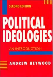 Cover of: Political Ideologies: An Introduction