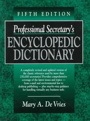 Cover of: Professional secretary's encyclopedic dictionary.