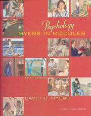 Cover of: Psychology: Myers in modules