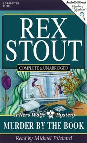 Cover of: Murder by the Book (Stout, Rex) by Rex Stout